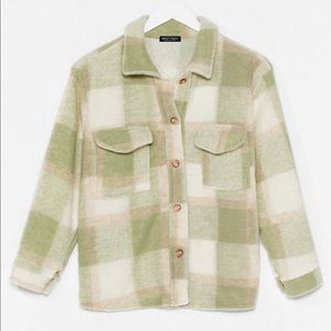 Nasty Gal Plaid Shacket